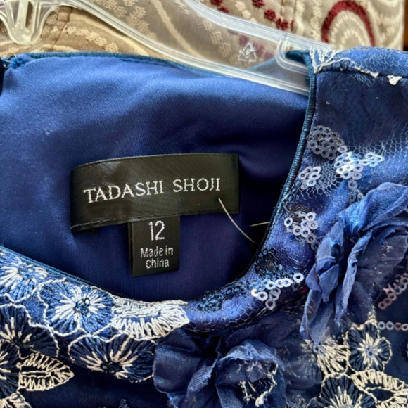 Tadashi Shoji CGU24890M - 3d Floral Cocktail Dress Size 12 - Picture 4 of 6